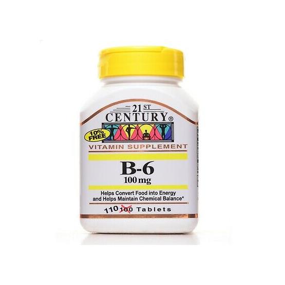 B6 100MG 30TAB ... 21st CENTURY