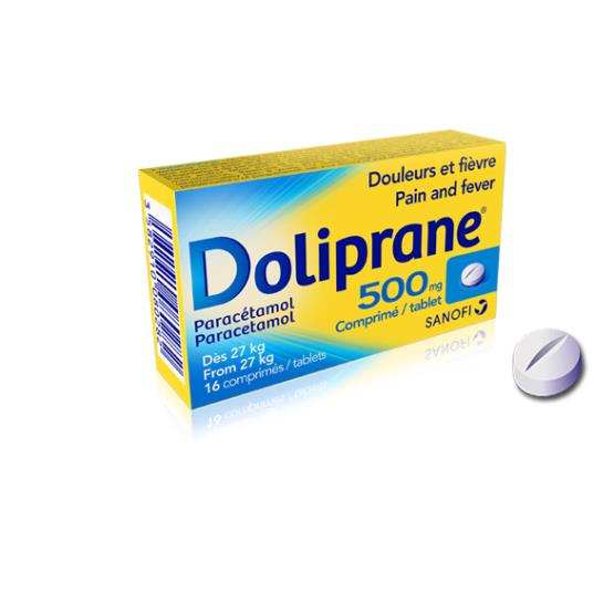 DOLIPRANE 500MG 16TAB ... SANOFI