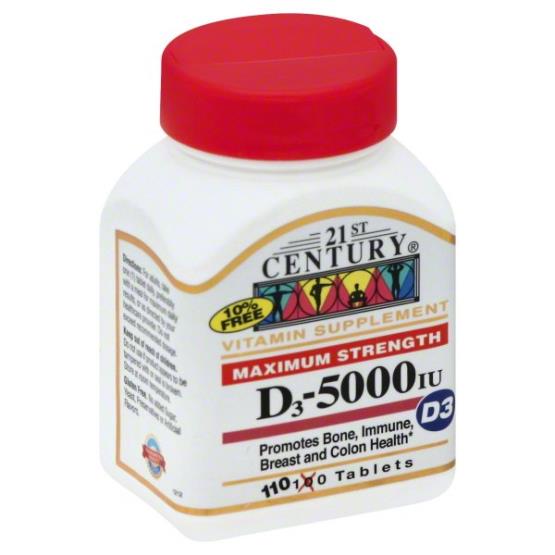 D3 5000 IU 30TAB ... 21st CENTURY
