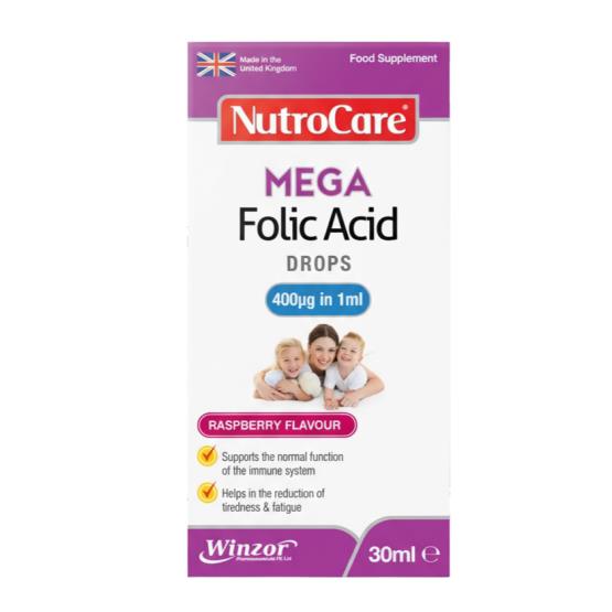 MEGA FOLIC ACID DROP 30ML ... NUTROCARE