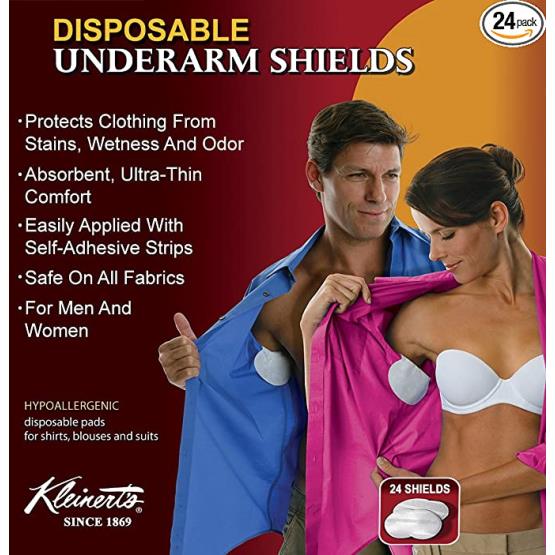 DISPOSABLE UNDERARM SHIELDS