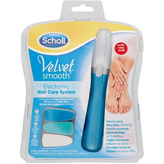 VELVET SMOOTH ELECTRONIC NAIL CARE( WITH OUT NAIL POLISH ) BLUE ... SCHOLL