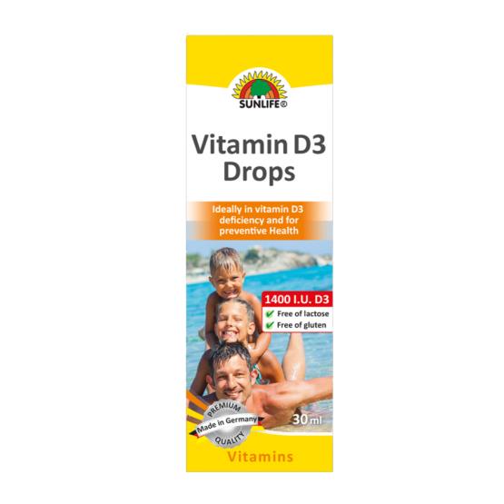 VITAMIN D3 DROPS 30 ML ... SUNLIFE