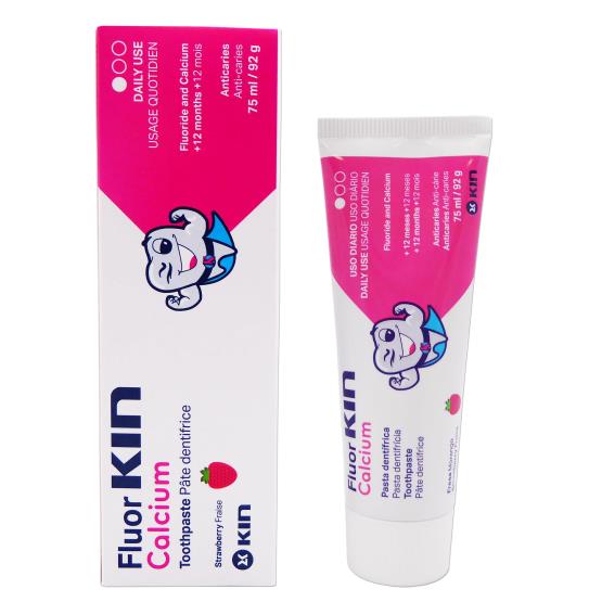 FLUOR KIN CALCIUM CHILDREN TOOTHPASTE 75 ML ... KIN