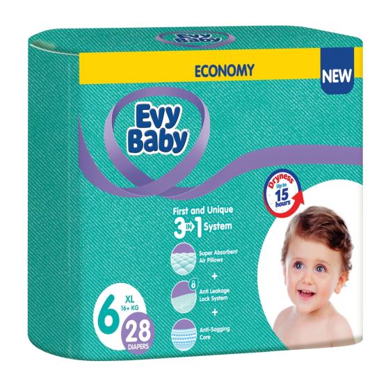 BABY DIAPER 6 28 PCS ... EVY BABY