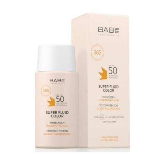 SUPER FLUID COLOR SUNSCREEN SPF50 50ML ... BABE