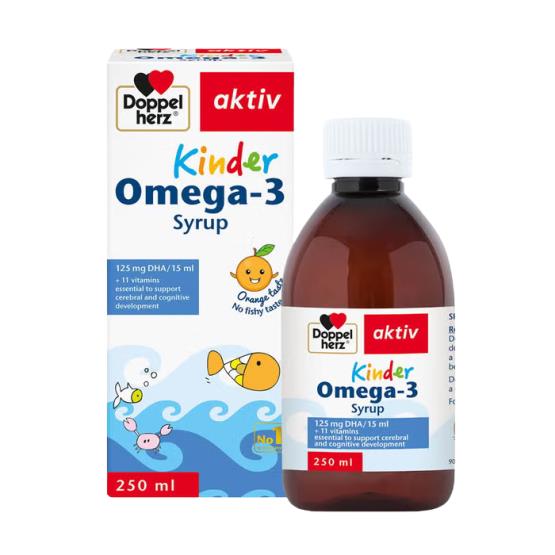 KINDER OMEGA 3 SYRUP 250ML ... DOPPEL HERZ