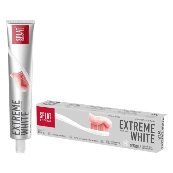 EXTREME WHITE TOOTHPASTE ... SPLAT