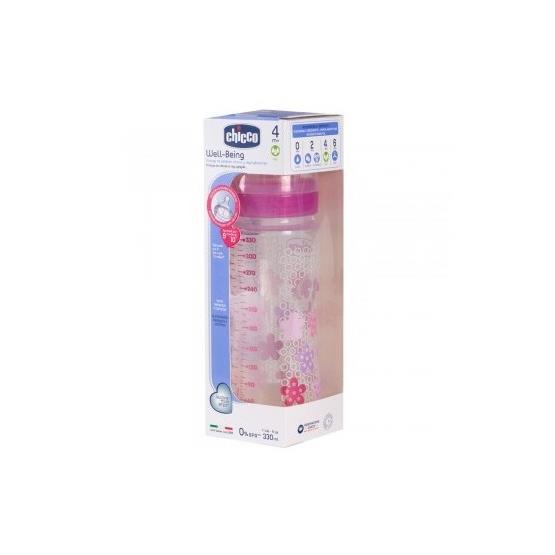 FEEDING BOTTLE 4M PINK 330ML ... CHICCO