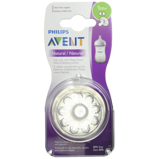 NATURAL BOTTLE NIPPLE 1M+ ... AVENT