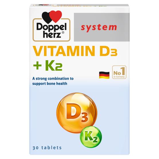 VITAMIN D3 + K2 30TAB ... DOPPEL HERZ