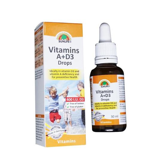 VITAMINS A+D3 DROPS 30ML ... SUNLIFE