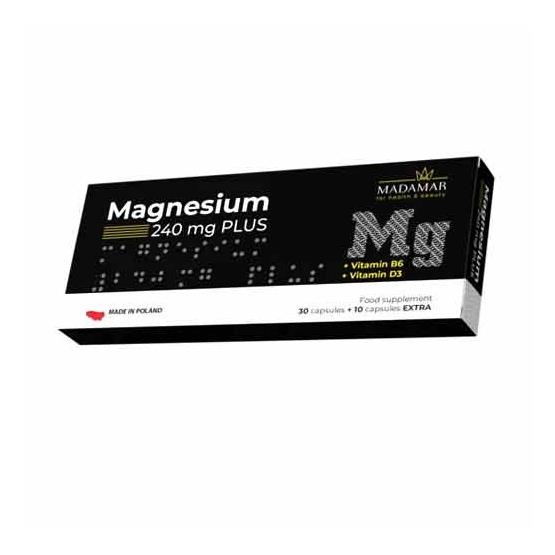 MAGNESIUM 240MG PLUS 40CAPS ... MADAMAR