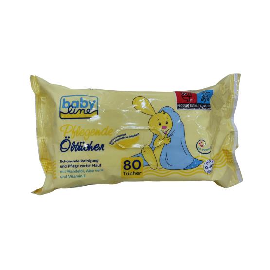 BABY LINE 80 BABY WIPES (oil-based)