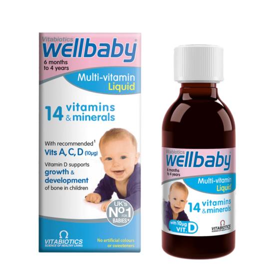 WELL BABY MULTIVITAMIN SYRUP 150ML ... VITABIOTICS