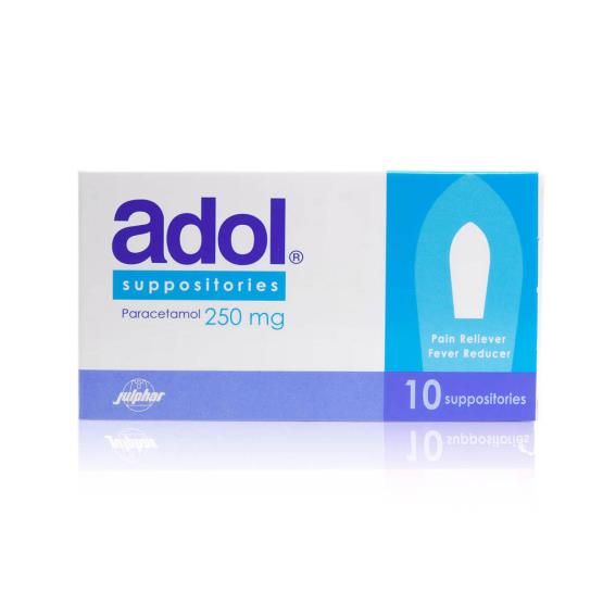 ADOL 250MG 10SUPP...JULPHAR