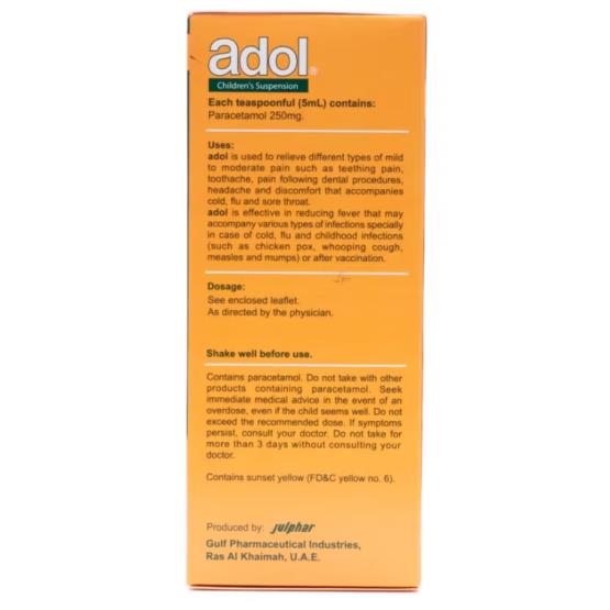 ADOL 250/5ML SYRUP 100ML ... JULPHAR