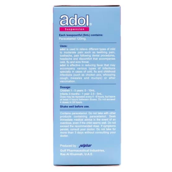 ADOL 120/5ML SYRUP 100ML ... JULPHAR