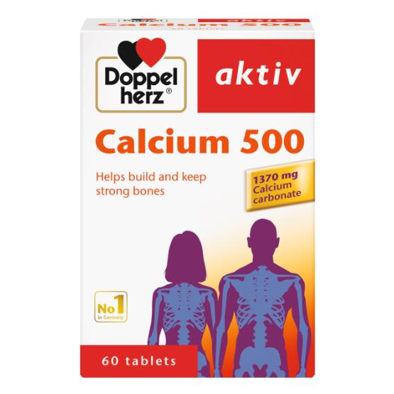 CALCIUM 500MG 60CAP...DOPPLE HERZ