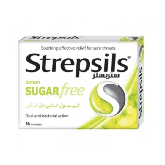 STREPSILS LEMON SUGAR FREE 16