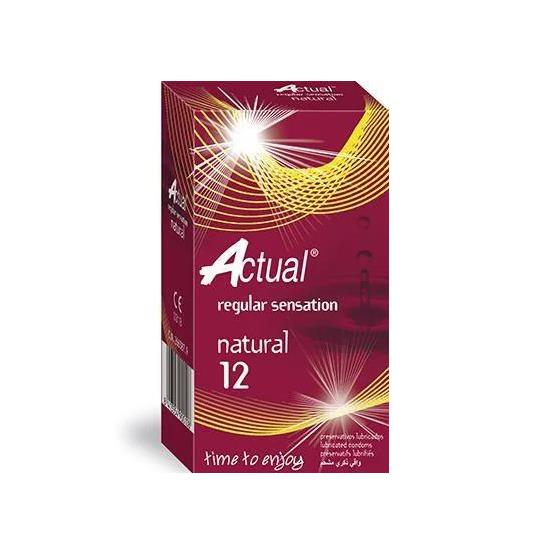 ACTUAL NATURAL 12PCS CONDOM