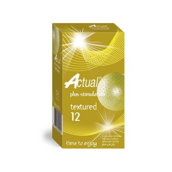 ACTUAL PLUS STIMULATION TEXTURED 12 condoms