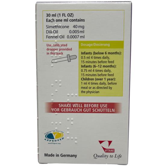 COLIC EZ DROPS 30ML ....VITANE