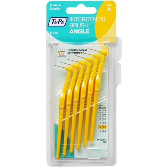 ANGLE INTERDENTAL BRUSH SIZE 4 ... TEPE