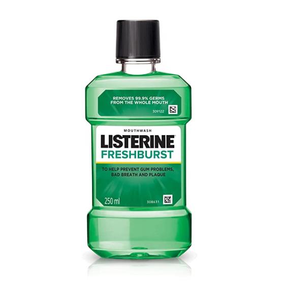 Listerine fresh burst mouthwash 250ml