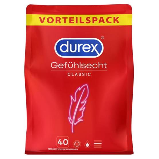 GEFUHLSECHT CLASSIC CONDOMS 40PCS ... DUREX