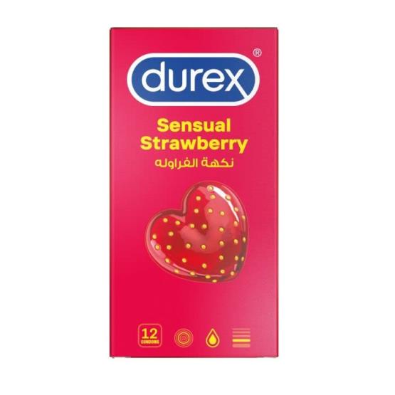 Durex Sensual Strawberry 12pc Condom