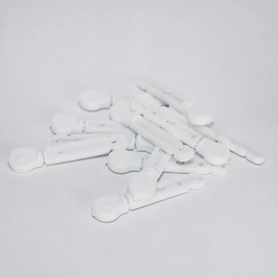 WHITE BLOOD LANCETS 100 PCS