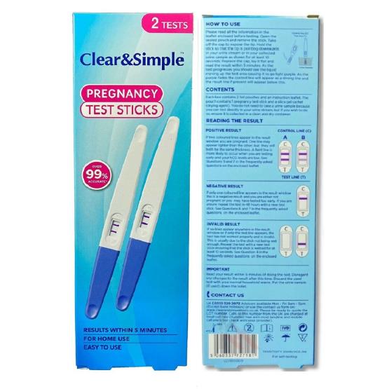 CLEAR & SIMPLE PREGNANCY TEST