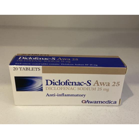 DICLOFENAC S AWA 25MG 20TAB ... AWA MEDICA