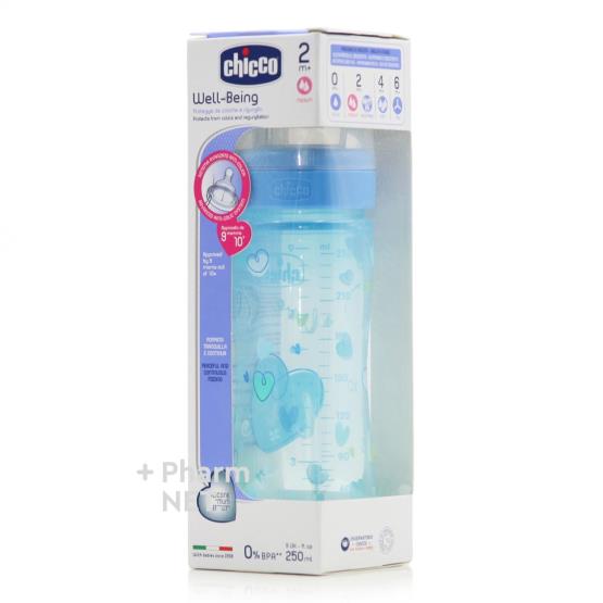 FEEDING BOTTLE 2M BLUE 250ML ... CHICCO