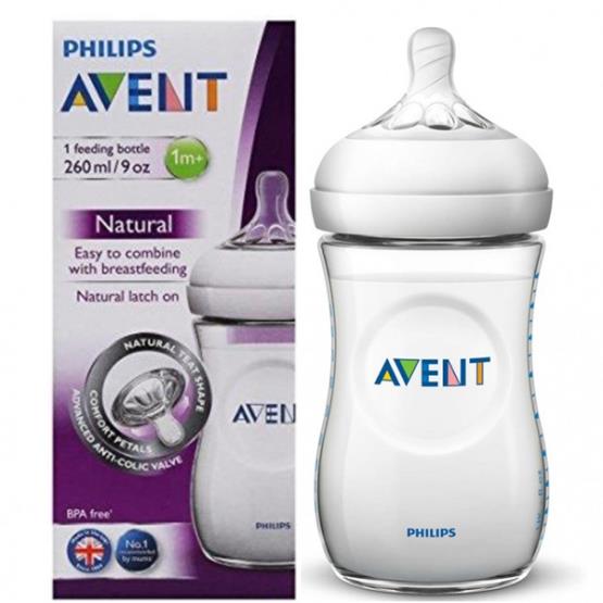 NATURAL FEEDING BOTTLE 1M+ 260ML ... AVENT