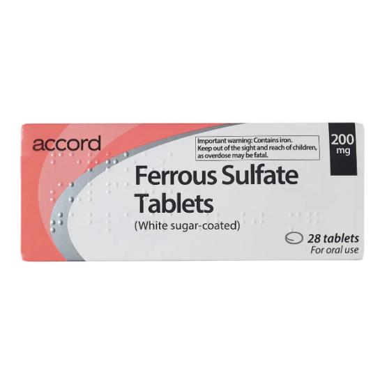 FERROUS SULPHATE 200MG 28TAB ... ACCORD