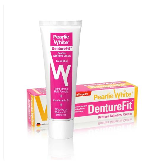 DENTUREFIT CREAM ... PEARLIE WHITE