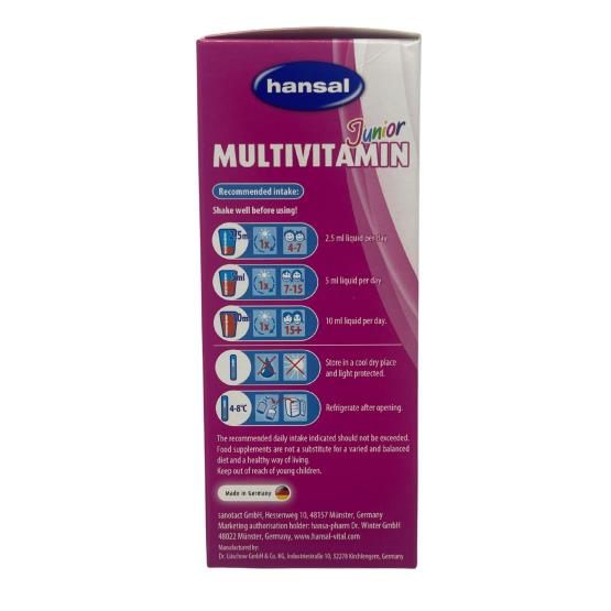 MULTIVITAMIN SYRUP 200ML ... HANSAL