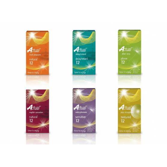 ACTUAL NATURAL 12PCS CONDOM