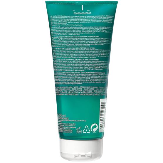 EFFACLAR MICRO PEELING PURIFYING GEL 200ML ... LRP